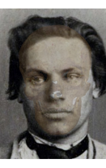 Skull-face overlay with applied wipe (right)